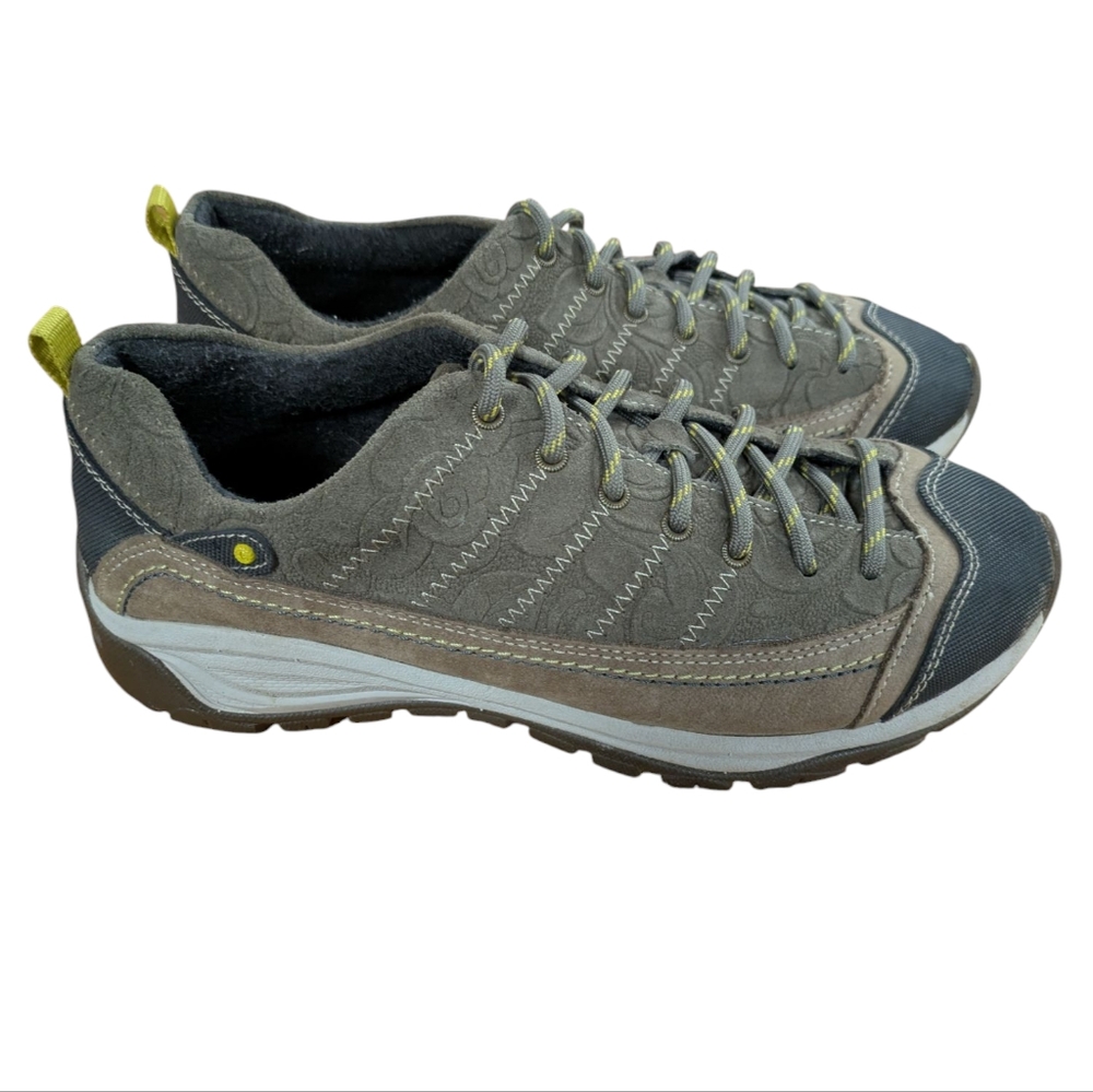 Taos Footwear Gray and Olive Athletic Shoes - Picture 6 of 13